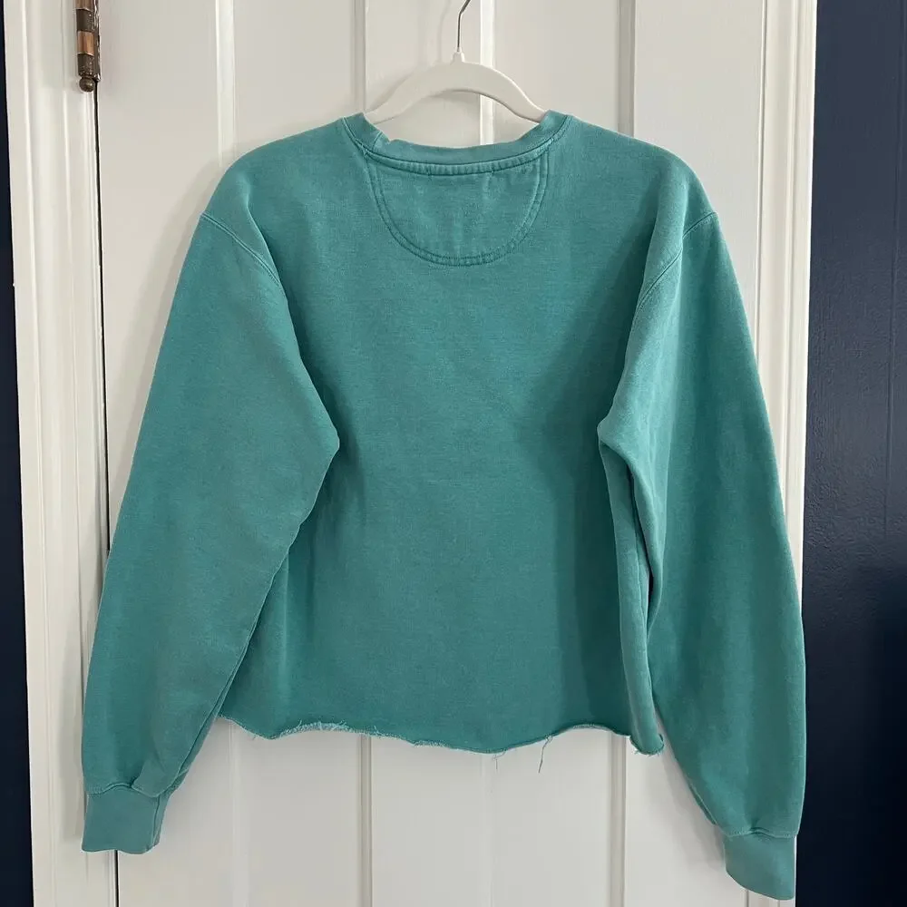 Firstport Italia Sweatshirt Cropped Isola Dei Pescatori Crew Neck Size XS - Picture 6 of 6